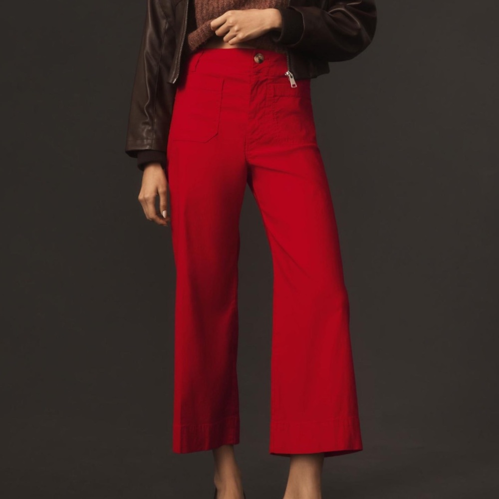 Anthropologie Maeve Colette Red Pants
